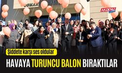 OSMANİYE'DE HAVAYA TURUNCU BALON BIRAKILDI