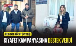 OSMANİYE: ALTINOKTA KÖRLER DERNEĞİNDEN KAMPANYAYA DESTEK