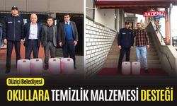 OSMANİYE: İLÇEDE OKULLARA TEMİZLİK MAZLEMESİ DAĞITILDI