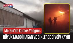 Mersin'de Kümes Yangını: Büyük Maddi Hasar ve Binlerce Civciv Kaybı