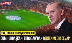 Cumhurbaşkanı Erdoğan "Türk Futbolunda siyaset var mı?" sorusunu yanıtladı