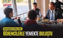 OSMANİYE: KAYMAKAM DOLU, ÖĞRENCİLERLE YEMEK YEDİ