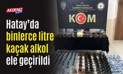 Hatay’da binlerce litre kaçak alkol ele geçirildi