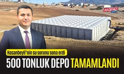 OSMANİYE: İLÇEDE 500 TONLUK SU DEPOSU YAPILDI