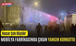 Hatay'da Mobilya Fabrikasında Çıkan Yangın Korkuttu!