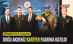 OSMANİYE: OKÜ REKTÖRÜ UZUN, KARIYER FUARINA KATILDI