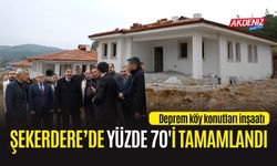 OSMANİYE ŞEKERDEREEDE KÖY KONUTLARI YÜZDE 70 TAMAMLANDI