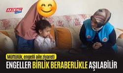 OSMANİYE MÜFTÜLÜĞÜ ENGELLİ KOORDİNATÖRLÜĞÜ AİLE ZİYARETLERİNDE BULUNDU