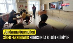 Jandarma’dan öğrencilere siber farkındalık eğitimi