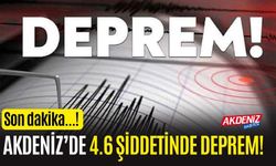 Son Dakika! 4,6 Büyüklüğünde Deprem Meydana Geldi