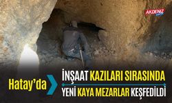 Hatay'da yeni kaya mezarlar keşfedildi