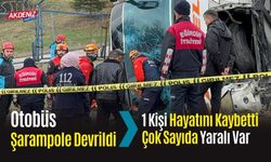 Otobüs Şarampole Devrildi, 1 Kişi Hayatını Kaybetti, Çok Sayıda Yaralı Var