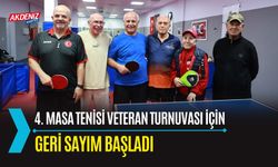 4. Masa Tenisi Veteran Turnuvası İçin Geri Sayım Başladı