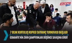 OSMANİYE: 7 OCAK KURTULUŞ KUPASI SATRANÇ TURNUVASI BAŞLADI