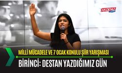 OSMANİYE: "DESTAN YAZDIĞIMIZ GÜN" ŞİİRİ BİRİNCİ OLDU