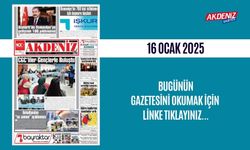 AKDENİZ GAZETESİNDE 16 OCAK 2025'TE HANGİ HABERLERE YER VERİLDİ