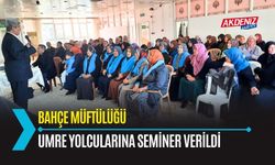 OSMANİYE: BAHÇE'DE UMRE'YE GİDECEKLERE SEMİNER