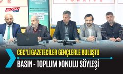 OSMANİYE: CGC'Lİ GAZETECİLER, GENÇLERLE BULUŞTU