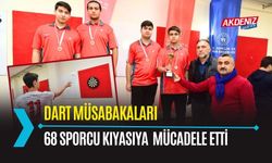 OSMANİYE: DART MÜSABAKALARINDA 68 SPORCU MÜCADELE ETTİ