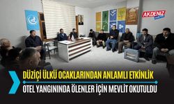 OSMANİYE: ÜLKÜ OCAKLARI, OTEL YANGININDA ÖLENLER İÇİN MEVLİT OKUTTU