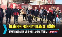 OSMANİYE: İTFAİYE ERLERİNE DAĞCILIK VE İP KULLANMA EĞİTİMİ