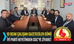 OSMANİYE: İYİ PARTİ İL BAŞKANI SERHAT KILIÇ’TAN CGC’YE ZİYARET