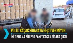 OSMANİYE: İKİ TIRDA 44 bin 280 PAKET KAÇAK SİGARA ELE GEÇİRİLDİ