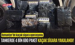 OSMANİYE’DE KAÇAK SİGARA OPERASYONU