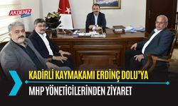 OSMANİYE: MHP'Lİ YÖNETİCİLER, KAYMAKAM DOLU'YU ZİYARET ETTİ