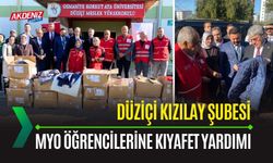 OSMANİYE: KIZILAY'DAN MYO ÖĞRENCİLERİNE KIYAFET YARDIMI