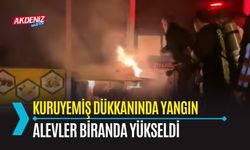 OSMANİYE: KURUYEMİŞ DÜKKANINDA BİRANDA ALEVLER YÜKSELDİ