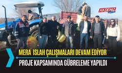 OSMANİYE: MERA ISLAHI PROJESİ KAPSAMINDA GÜBRELEME YAPILDI