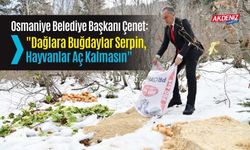 OSMANİYE BELEDİYE BAŞKANI ÇENET: "DAĞLARA BUĞDAYLAR SERPİN, HAYVANLAR AÇ KALMASIN"