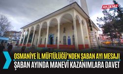 OSMANİYE İL MÜFTÜLÜĞÜ’NDEN ŞABAN AYI PAYLAŞIMI