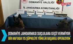 OSMANİYE: JANDARMA’DAN BİR HAFTADA 115 ŞÜPHELİYE YÖNELİK BAŞARILI OPERASYON