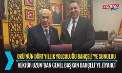 OSMANİYE:OKÜ REKTÖRÜ PROF. DR. TURGAY UZUN'DAN DEVLET BAHÇELİ’YE ZİYARET