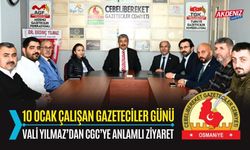 OSMANİYE: VALİ YILMAZ’DAN CGC’YE ANLAMLI ZİYARET