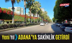 Yeni Yıl Adana’ya Sakinlik Getirdi