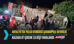 Yolcu otobüsü şarampole devrildi: 33 kişi yaralandı