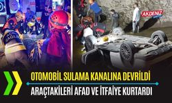 OSMANİYE: OTOMOBİL SULAMA KANALINA DÜŞTÜ