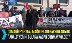 OSMANİYE’DE STAJ VE ÇIRAKLIK MAĞDURLARINDAN BASIN AÇIKLAMASI