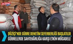 OSMANİYE: DÜZİÇİ’NDE GÜBRE DENETİM SEFERBERLİĞİ BAŞLATILDI