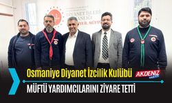 OSMANİYE: İZCİ LİDERLERİ MÜFTÜ YARDIMCILARINI ZİYARET ETTİ