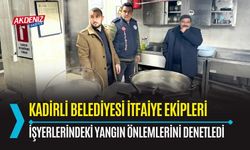 OSMANİYE: YANGIN ÖNEMLERİ DENETİMİ YAPILDI