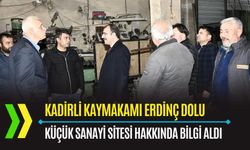 OSMANİYE: KAYMAKAM DOLU, SANAYİ ESNAFINI ZİYARET ETTİ