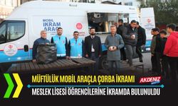 OSMANİYE: MOBİL ARAÇLA, MESLEK LİSESİNDE ÇORBA İKRAMI