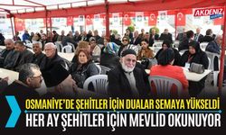 OSMANİYE’DE ŞEHİTLER İÇİN MEVLİD-İ ŞERİF PROGRAMI DÜZENLENDİ