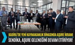 OSMANİYE: YENİ KAYMAKAMLIK BİNASINDA AŞURE İKRAMI