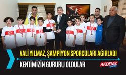 OSMANİYE: VALİ YILMAZ, ŞAMPİYON SPORCULARI AĞIRLADI