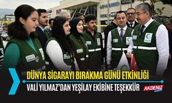 OSMANİYE: YEŞİLAY'DAN SİGARAYI BIRAKMA GÜNÜ ETKİNLİĞİ